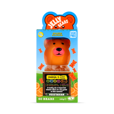 Jelly Bears Omega 3 Orange Fruit Bear 60 Chewables