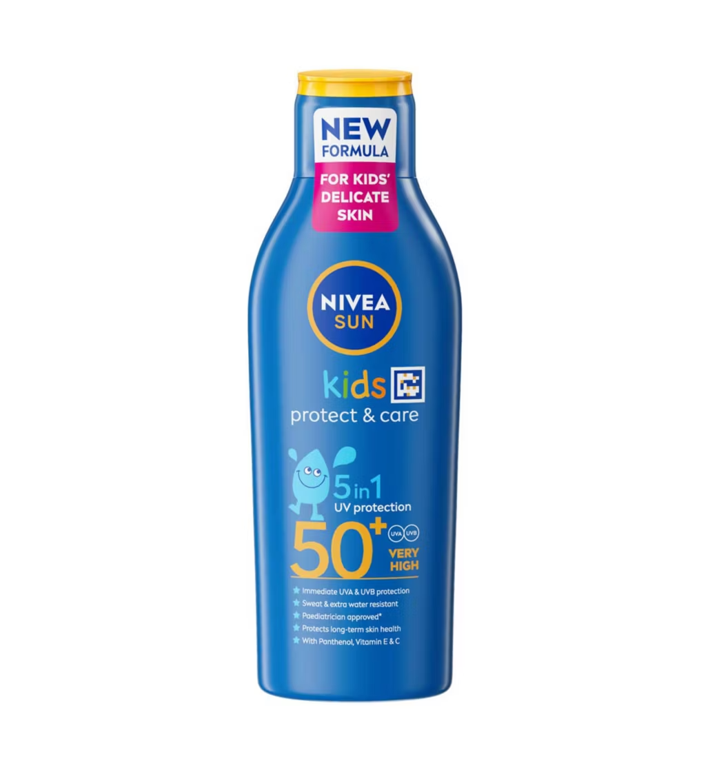 NIVEA SUN Kids Protect & Care Sun Cream Lotion SPF 50+ 200ml