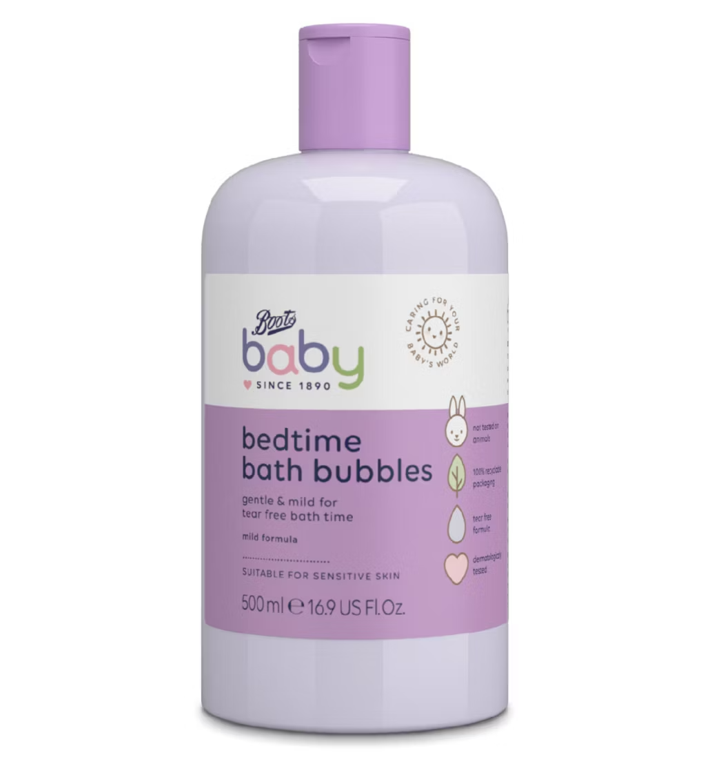 Boots Baby Bedtime Bath Bubbles 500ml
