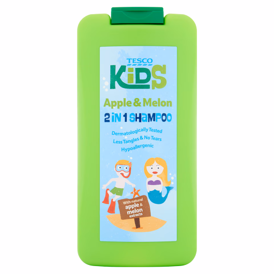 Tesco Kids 2 in 1 Shampoo - Apple & Melon 250ml