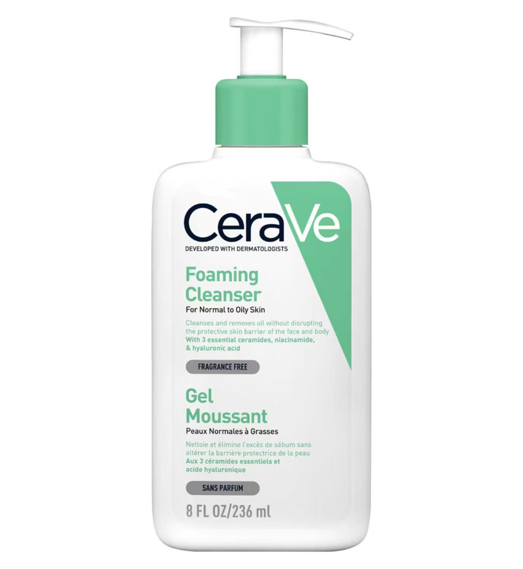 CeraVe Foaming Cleanser with Niacinamide for Normal to Oily Skin 236ml