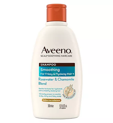 Aveeno Haircare Smoothing+ Rose Water & Chamomile Blend Shampoo 300ml
