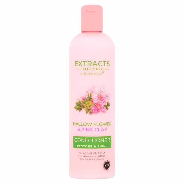 Superdrug Extracts Mallow Flower & Pink Clay Conditioner 400ml