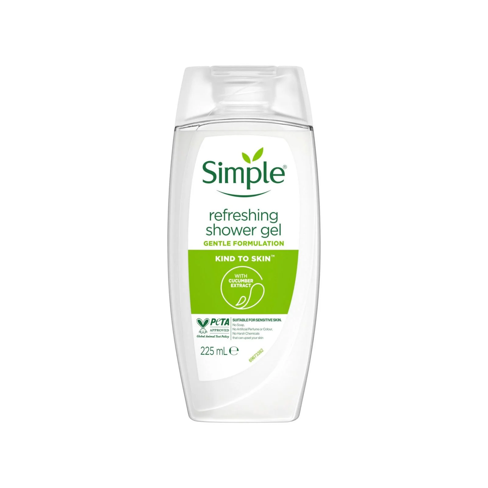 Simple Kind to Skin Shower Gel Refreshing 225 ml