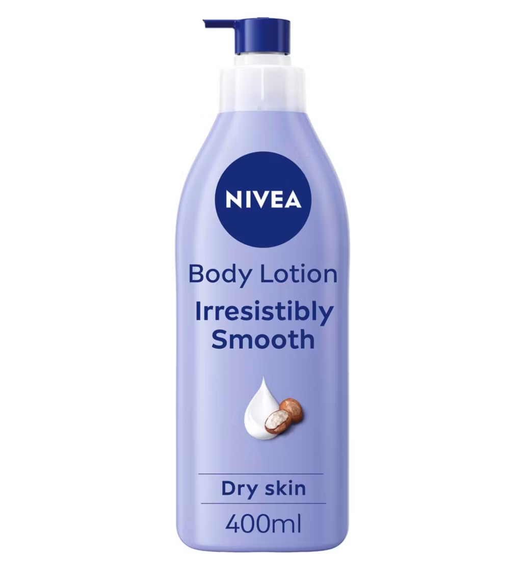 NIVEA Irresistibly Smooth Body Lotion for Dry Skin, 400ml