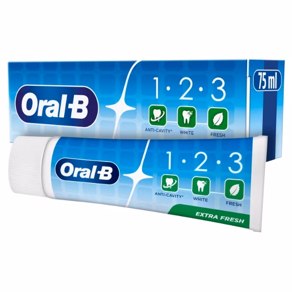 Oral-B 1 2 3 Extra Fresh Toothpaste 75Ml