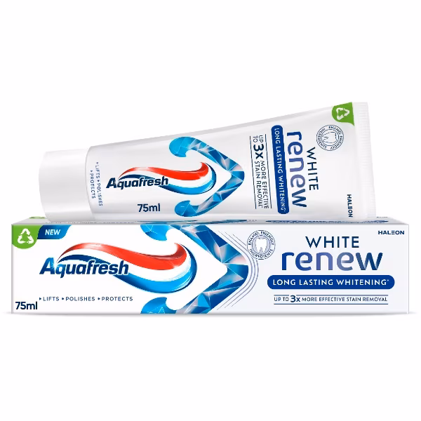 Aquafresh White Renew Long Lasting Whitening Toothpaste 75ml