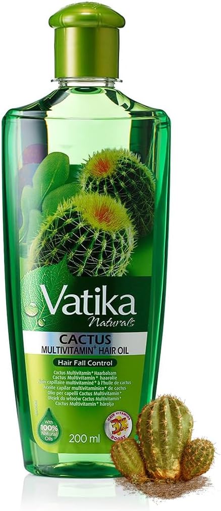 Vatika Cactus Enriched Hair Oil for Hair Fall Control 200 ml