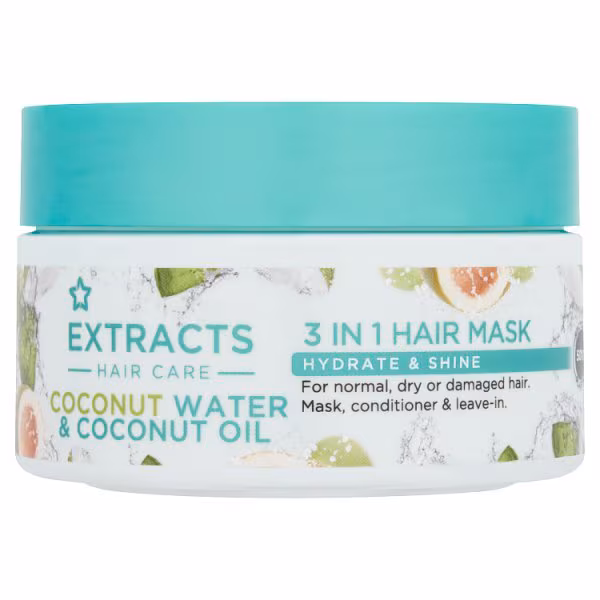 Superdrug Hydrate & Shine Hair Mask with Coconut Water 200ml