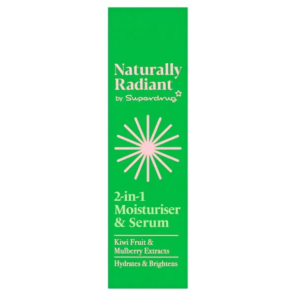 Superdrug Naturally Radiant 2-in-1 Moisturiser & Serum 50ml