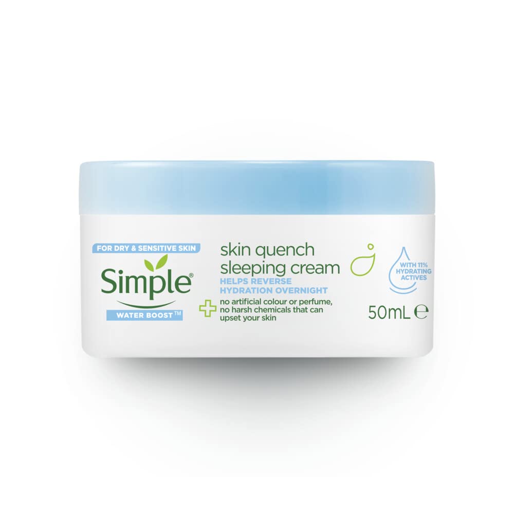 Simple Water Boost Skin Quench Sleeping Cream Moisturiser 50 ml