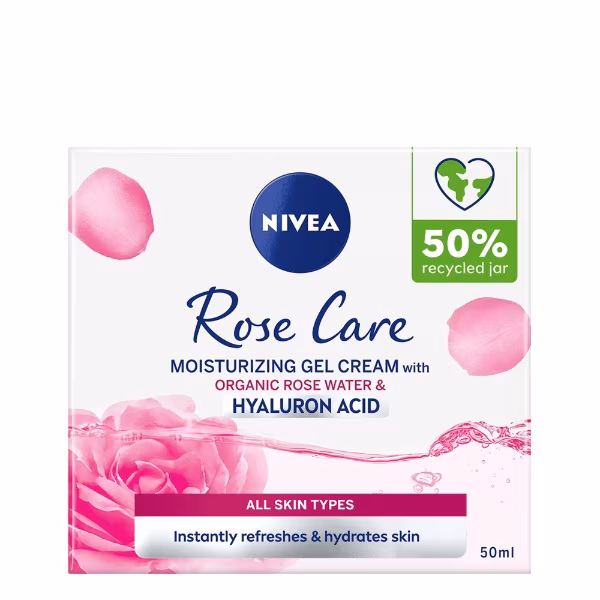 Nivea Rose Care Moisturising Gel Cream 50ml