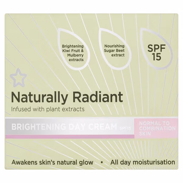 Superdrug Naturally Radiant Brightening Day Cream SPF25 75ml