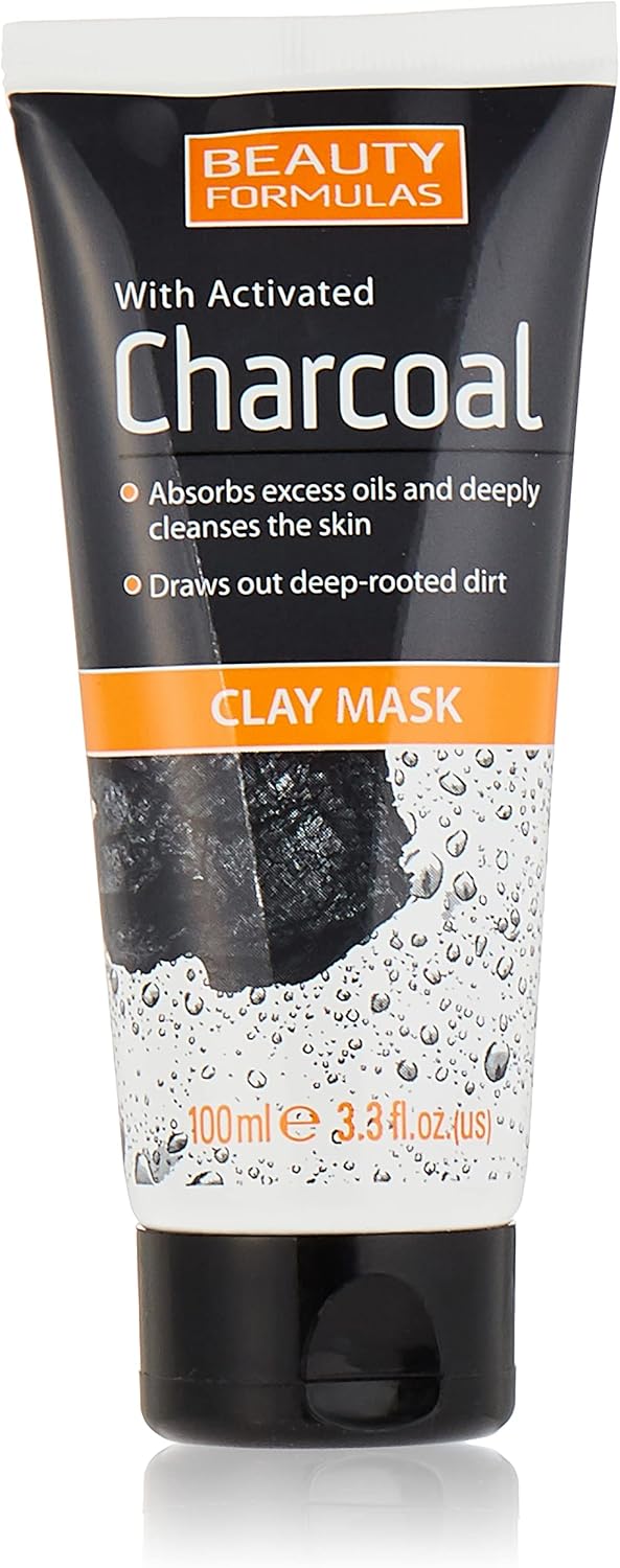 Beauty Formulas With Activated Charcoal Clay Mask 100ml