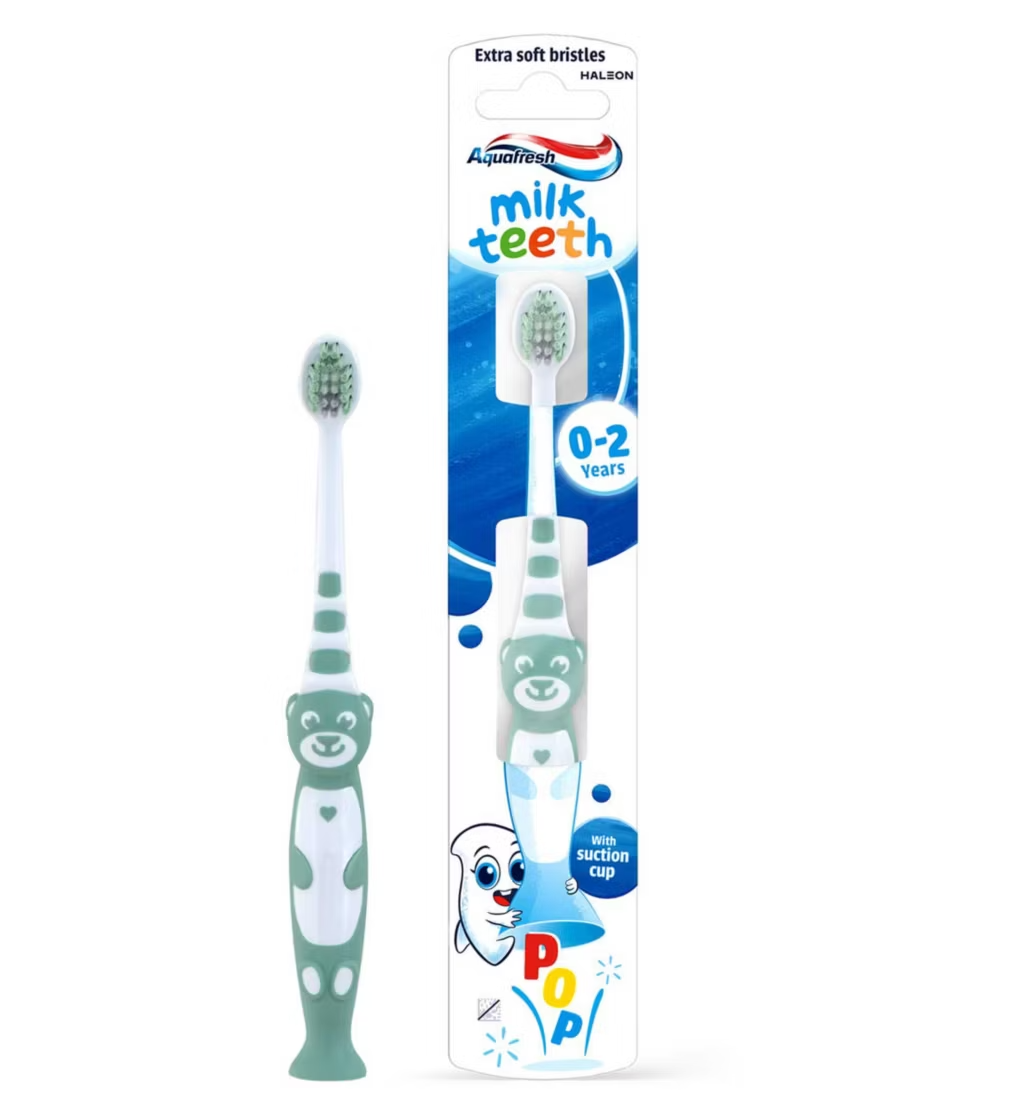 Aquafresh Milk Teeth 0-2 Years Soft Bristles Kids Toothbrush