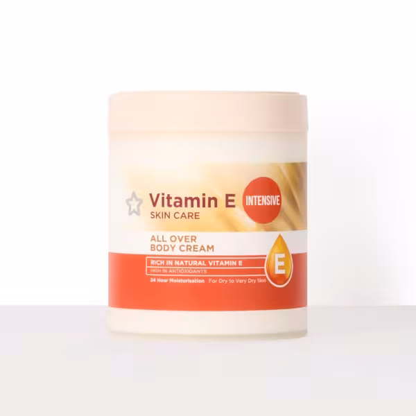 Superdrug Vitamin E All Over Body Cream Intensive 475ml
