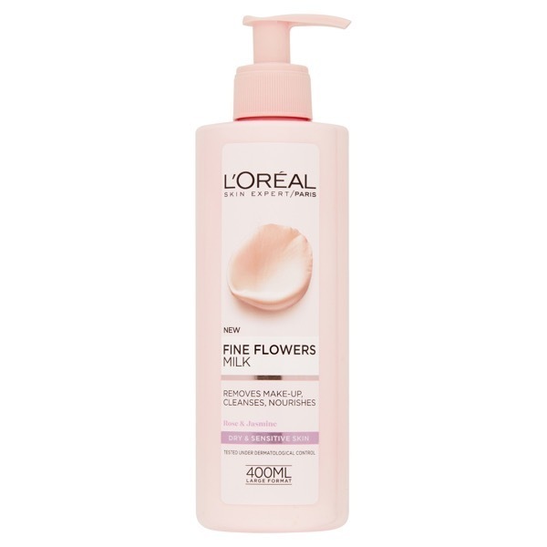 L'Oreal Paris Fine Flowers Cleansing Milk Dry Skin 400ml